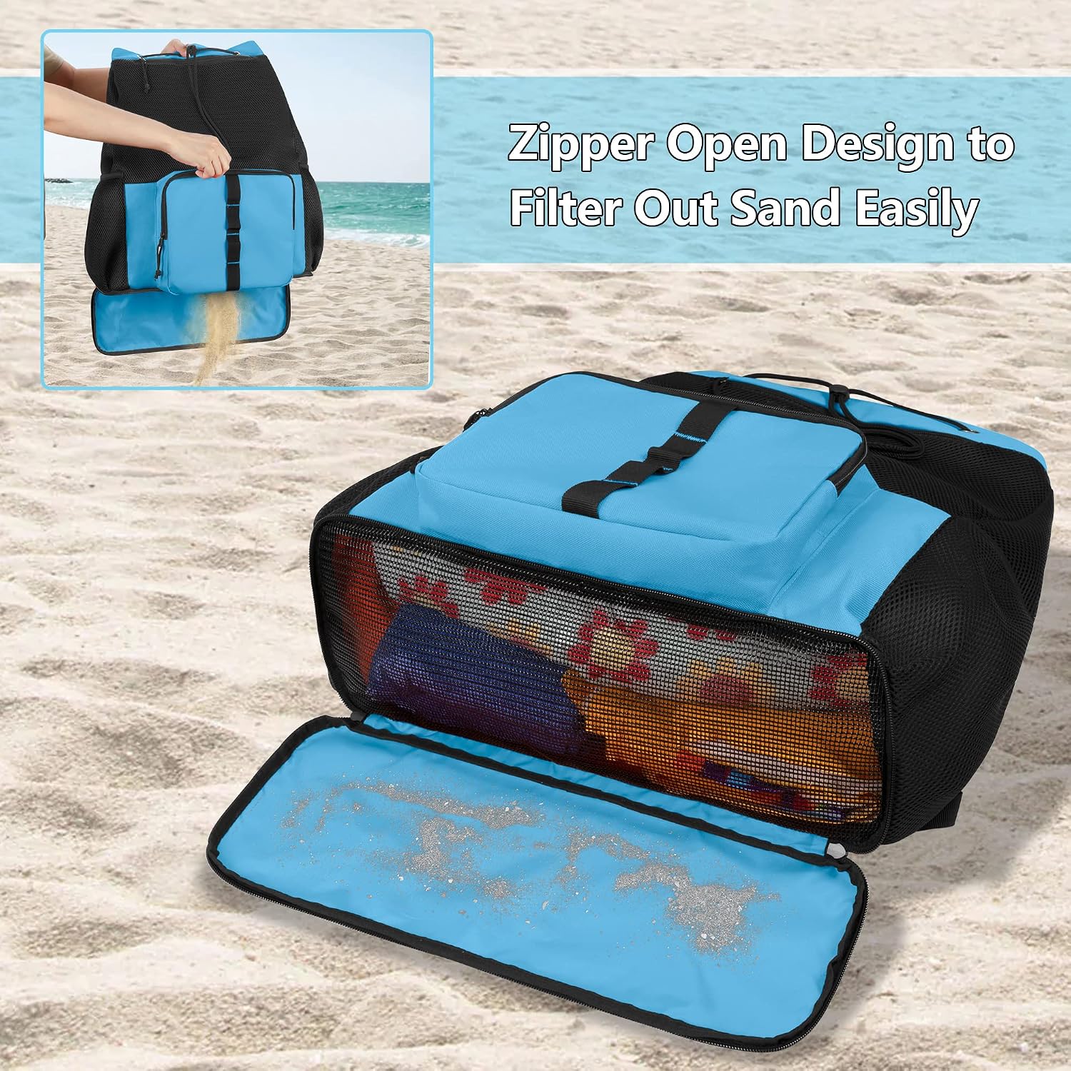Mesh beach backpack - Image 2
