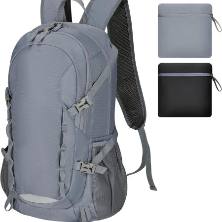 Grey ultralight foldable hiking pack